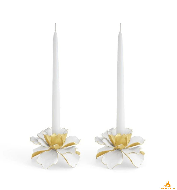 Phil Gardenia Candle Holders (2 pieces)