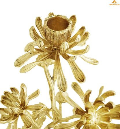 Dex Dahlia Tall Candlesticks (Set of Two)